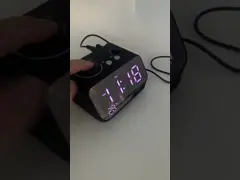 Радио будильника дисплея LCD зеркала портативное с картой Bluetooth TF video