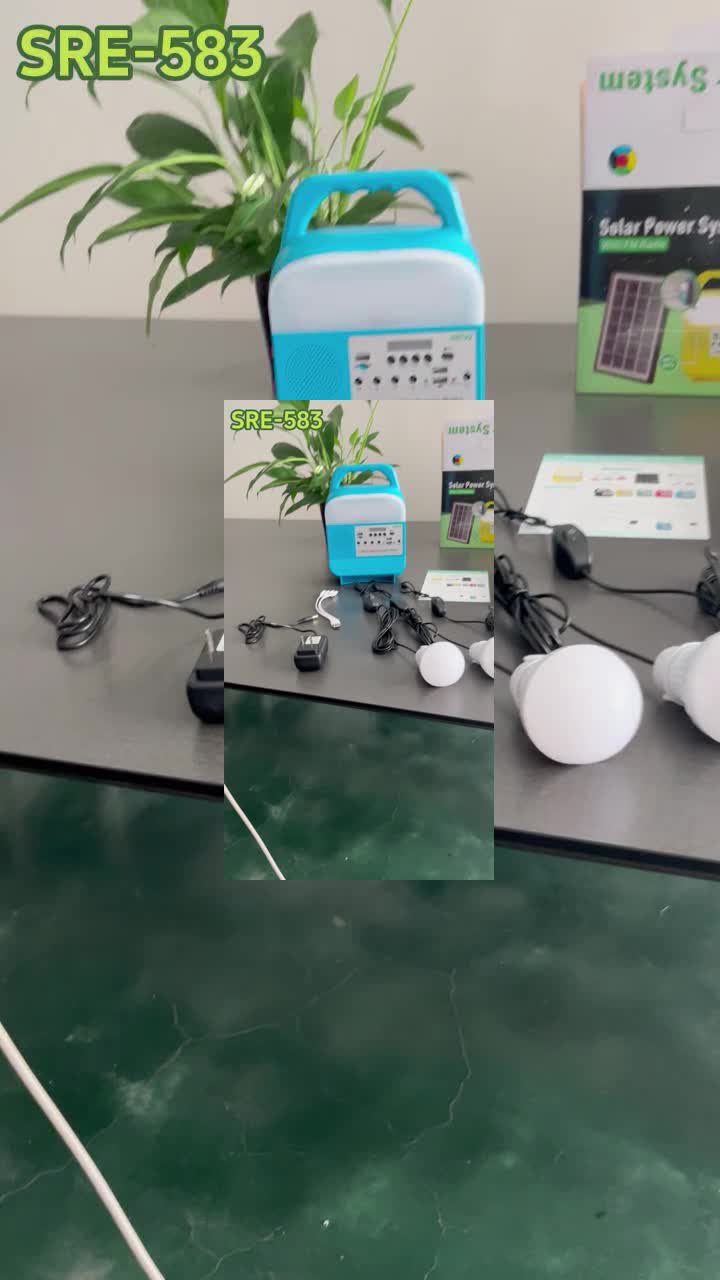 Домашний генератор системы солнечной энергии Offgrid с банком и электрофонарем силы видео