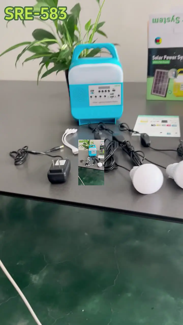 Домашний генератор системы солнечной энергии Offgrid с банком и электрофонарем силы video