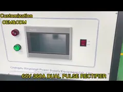 Rectificador programable de DC del pulso dual para electrochapar el rectificador de la galjanoplastia del níquel metal IGBT de Chrome video