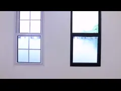 Настройка PVC UPVC Оконный гриль Дизайн одноподвешенное окно для жилых помещений video