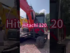 0.52м3 Оригинальная японская краска Hitachi Подержанное оборудование низкий уровень шума Hitachi Ex 120 video