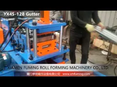Profile Gutter Downpipe Roll Forming Machine 11KW PLC Control System