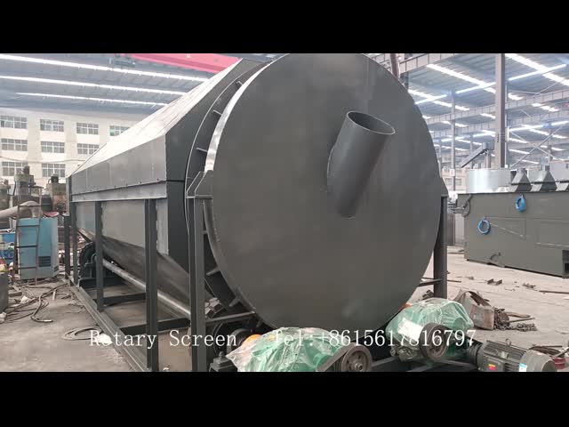 Grey Separating Rotary Screen For Solid Waste Separation 300t/H