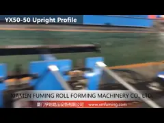 Precise 11KW Upright Racking Roll Forming Machine Hydraulic Cutting System