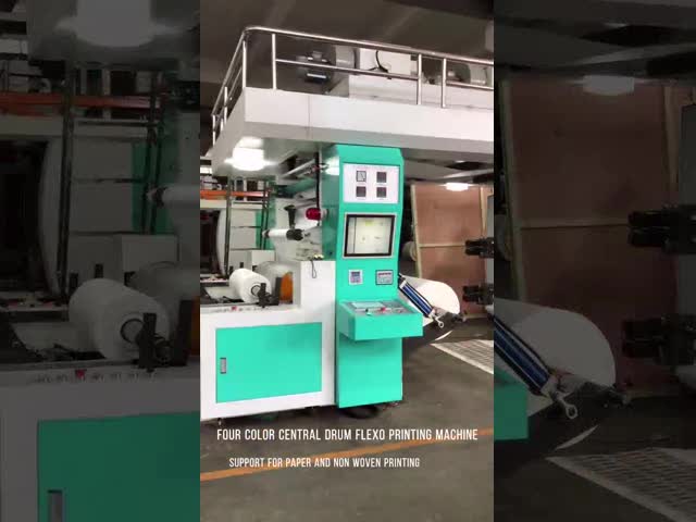 YTC-41300 Tipo CI Máquina de impressão automática multicolor de rótulos flexos Quatro cores