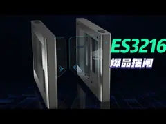 Economic Half Height Turnstile Brushless Swing Gate Outdoor and Indoor Installation