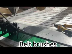 Промышленный ремень щетки конвейерный ремень чистки щетки резиновой ПВХ базы video