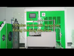 Вращать автомобиля машины ампулы кварца заполняя герметизируя фармацевтический video