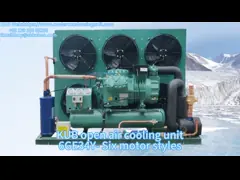 Компрессор охлаженный воздухом 220V блока рефрижерации ZB15L R404A конденсируя video