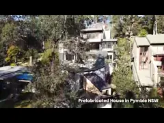 Дом 2 спален Prefab с подгонянным размером и крышей панели сэндвича EPS/Rock Wool/PU video