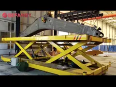 Scissor Lifting 50T Capacity Electric Transfer Trolley