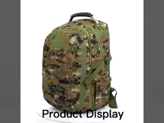 Anti Theft Rechargeable USB Military Hiking Backpack 60L Camouflage