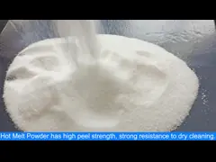 Сухой Cleanable горячий клей пудрит горячее плавит порошок для бумажного выпуска облигаций video