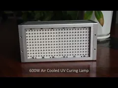 лампа СИД наивысшей мощности 365nm 385nm 395nm 405nm 600W УЛЬТРАФИОЛЕТОВАЯ для лечить воздушного охлаждения video