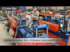 H50 Z Bar Steel Roll Forming Machine 4KW Сильная система управления ПЛК video