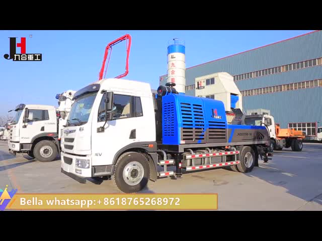 JIUHE грузовик монтированный бетонный насос DEUTZ двигатель