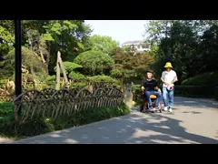 Кресло-коляска портативной машинки CE с ограниченными возможностями облегченная электрическая складывая video