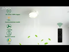 Мини 16 дюймовый светодиодный потолочный вентилятор без лопастей белый дисковый мотор video