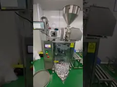 PLC 3 Side Seal Packaging Machine высокая точность для частиц порошка video