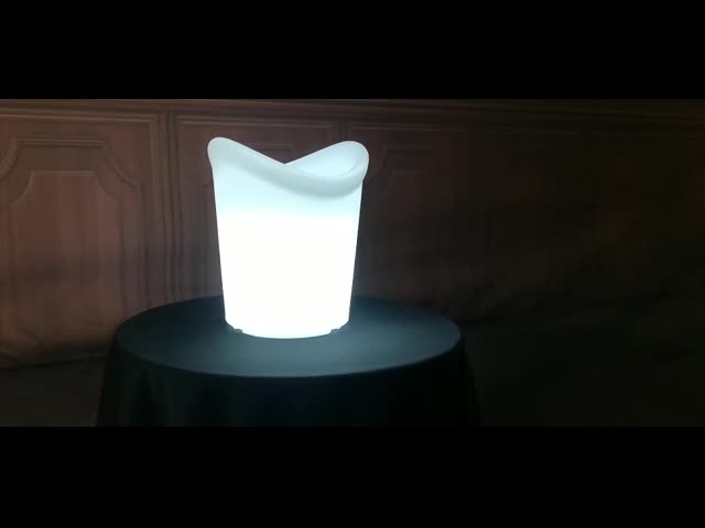 再充電可能な led led プラスチック製の氷のバケツ 防水 ワイヤレス ポータブル パーティー用
