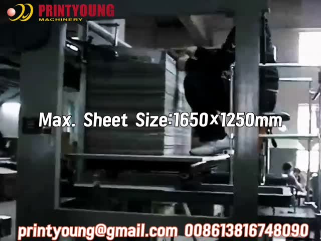 Машины для ламинирования высокоскоростной полуавтоматической картонной плиты видео