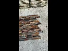 Естественный разделенный камень шифера финиша 600*300mm кроет черный цвет черепицей водоустойчивый video