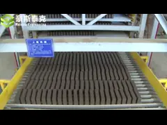 Нагружать разгружающ автоматическую продукцию кирпича стороны машины делать кирпича video