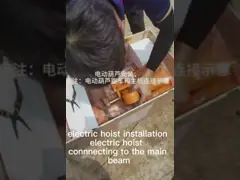 Двойная электрическая лебедка 2~100T луча video