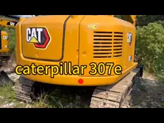 CAT307E Использованный мини-экскаватор Caterpillar с 0,33м3 ведровым ведро 7203kg video
