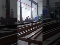 Блоки системы железнодорожного сообщения высокого робота цикла линейные для распыляя ведущих брусьев индустрии превосходных взрывозащищенных video