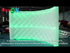 360 Inflatable Photo Booth Enclosure Backdrop Wall Led Mengubah Cahaya Curved Inflatable Photo Booth Wall