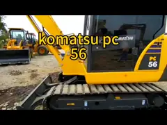 PC56 5300kg Использованные компактные экскаваторы Вторая рука Экскаватор Komatsu 0,22м3 ведро video