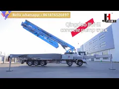 70M JIUHE Isuzu Дизельный бетонный насос с 6-отдельными руками в 2023 году video