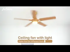 52 дюймовый пульт дистанционного управления LED потолочным вентилятором Большой воздушный поток ABS лезвие 18w свет video