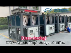 JLSF-60AD винтовой охлаждаемый воздухом чилер, взрывозащитный чилер для химической промышленности video