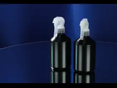 China 30ml Glass Transparent rectangular clear/Frosted bottle with Pink cap for empty Foundation Bottle supplier