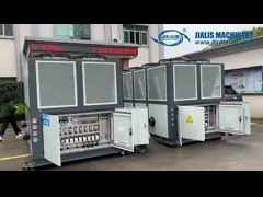 JLSF-80A Промышленный воздушно-охлаждаемый винтовой холодный аппарат с контроллером микропроцессора PLC video