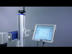 Машина маркировки лазера волокна цветного принтера машины бирки уха скотин СО2 ISO CE УЛЬТРАФИОЛЕТОВАЯ video