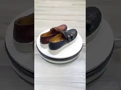 Низкие каблуки мужчины круглые пальцы на ногах, крокодилы, кожаные туфли, конины. video