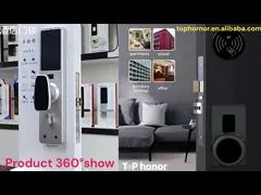 Полно автоматические безключевые смарт-отчетные дверные замки RFID-карта NFC доступ Мороженное серебро video