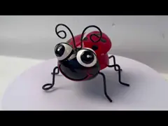 Оформление стены сада металла на открытом воздухе искусства двора Ladybug металла животное video