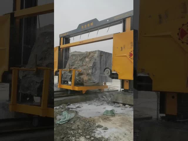 PLC Block Dividing Machine For Processing Marble & Granite