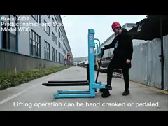 Hand Operated Hydraulic Stacker 1ton