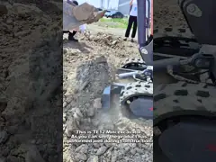 Municipal Works 1.2 Ton 0.8 Ton Mini Excavator Machine High Power