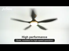 China Black White ABS Ceiling Fan Light With Remote Control Multicolor Cooling Hight Power supplier