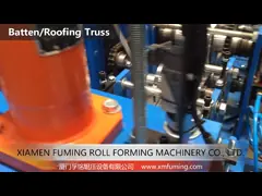 Специализированный Top Hat Roll Forming Machine Industrial для профиля Бэттен video