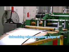 Горячекатаное погружение SGCC горячее гальванизировало толщину 0.30mm стального листа video