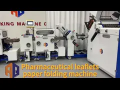High Speed Pharmaceutical Leaflet Folding Machine 600mm With Labeling 600TS / 480TS
