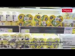 Plastic Beschikbare de Yoghurtkop 7,1 van 120g IML * 7cm voor Voedselopslag